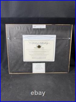 Disney DuckTales Scrooge McDuck Original Production Cel Signed Carl Barks COA