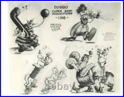 Disney Dumbo-Original Stat Model Sheet-Clown Band Suggestions-1941