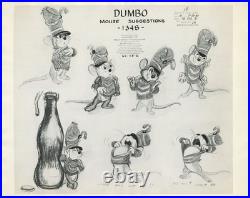 Disney Dumbo- Timothy Q. Mouse- Original Stat Model Sheet- 1941