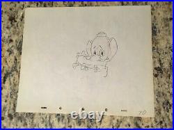Disney, Elmer Elephant Production Cel Pencil Drawing 1936