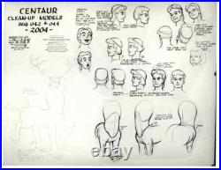 Disney Fantasia Pastoral Symphony Centaur-Original Stat Model Sheet Print-1940