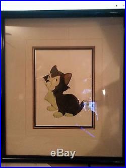 Disney Figaro From Pinocchio Original Courvoisier Production Cel Animation Art