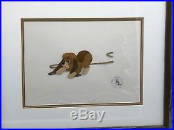 Disney Fox & Hound Two Cell Set Original Hand Painted Production Cel c1980