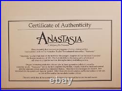 Disney Fox Studios Anastasia limited edition Cel signed by Don Bluth JSA COA