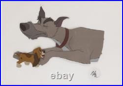 Disney Fox and the Hound Original Production Cel Young Copper & Chief Framed COA