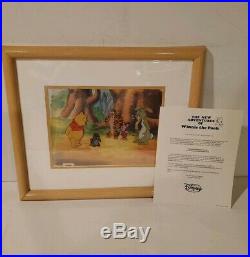 Disney Framed PRODUCTION CEL The New adventures Of Winnie The Pooh 5 with COA