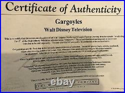 Disney Gargoyles GOLIATH & DEMONA Original Production Cel with drawing Framed OPC