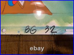 Disney Goof Troop Original Production Animation Cel Color Background Goofy GT001