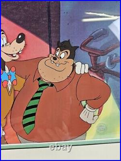 Disney Goof Troop Original Production Animation Cel Goofy Pete TV 1992 COA RARE