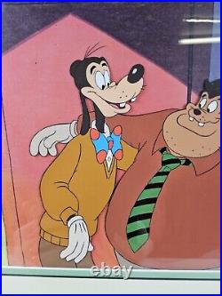 Disney Goof Troop Original Production Animation Cel Goofy Pete TV 1992 COA RARE