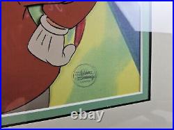 Disney Goof Troop Original Production Animation Cel Goofy Pete TV 1992 COA RARE