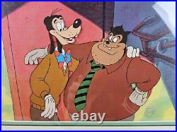 Disney Goof Troop Original Production Animation Cel Goofy Pete TV 1992 COA RARE