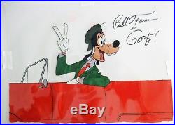 Disney Goofy 1965 Art Corner Production cel Freeway Troubles signed Bill Farmer