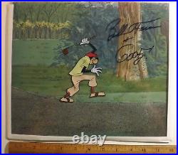 Disney Goofy Golf 1961 Art Corner Original Production cel Bill Farmer PSA D