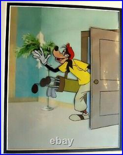 Disney Goofy Original Production cel Golf 1961 Art Corner Custom background