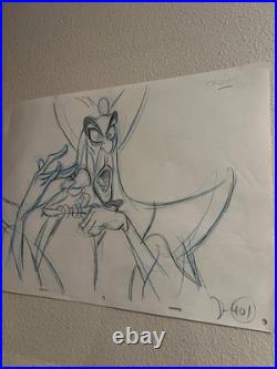 Disney JAFAR Rough Animation Production Drawing Legend ANDREAS DEJA Aladdin #2