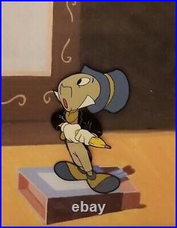 Disney Jiminy Cricket 1950s Original Production Cel From The Mickey Mouse Club
