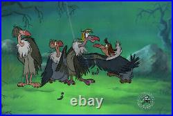 Disney Jungle Book- Original Production Cel- Flaps, Buzzie, Dizzy, Ziggy- 1967