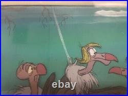 Disney Jungle Book- Original Production Cel- Flaps, Buzzie, Dizzy, Ziggy- 1967