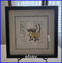 Disney Lady And The Tramp Si & Am Framed Engraved Etching