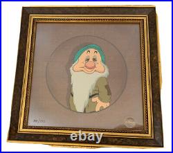 Disney Limited Edition Cel, Snow White 1997 Framed Portrait Series Sleepy