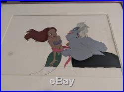 Disney Little Mermaid Production Cel Featuring Ariel & Ursula (1989)