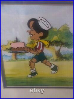 Disney Mendez Original Production Cel Art Pinocchio Hand Painted COA #106 1992
