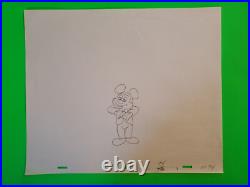 Disney Mickey Minnie Mouse Original Production Cel Cell Drawing Animation Art