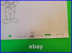 Disney Mickey Minnie Mouse Original Production Cel Cell Drawing Animation Art