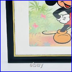 Disney Mickey Mouse Animation Production Cel With Background 1987 8 x 7.75