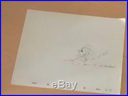 Disney Mickey Mouse, Elephant, Production Cel Pencil Drawing Year 1936