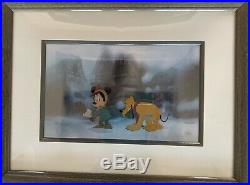 Disney Mickey Mouse Pluto Prince & The Pauper Original Production Cel Painting