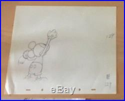 Disney Mickey Mouse Society Dog Show, Production Cel Pencil Drawing Year 1939