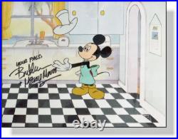 Disney Mickey Mouse Works original Production cel 1999 Signed voice Bret Iwan