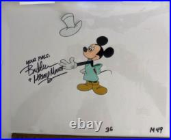 Disney Mickey Mouse Works original Production cel 1999 Signed voice Bret Iwan Disney Mickey Mouse Works original Production cel 1999 Signed voice Bret Iwan