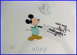 Disney Mickey Mouse Works original Production cel 1999 Signed voice Bret Iwan