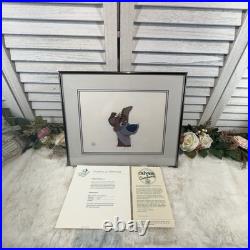 Disney Oliver & Company Dodger Original Production Animation Cel with COA Framed