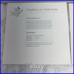 Disney Oliver & Company Dodger Original Production Animation Cel with COA Framed