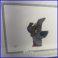 Disney Oliver & Company Dodger Original Production Animation Cel with COA Framed