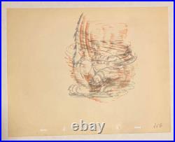 Disney On Ice 1935 Original Production Sketch Drawing Pluto Cel