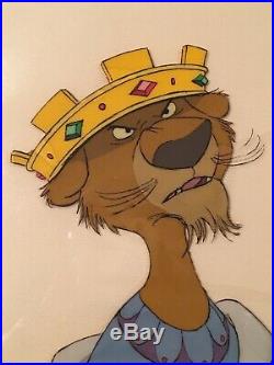 Disney Original Animation Production Cel Prince John 1973 Robin Hood