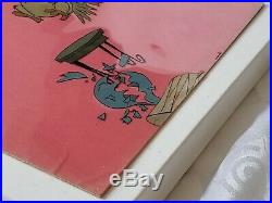 Disney Original Hand Painted 1963 Production Cel Archimedes Sword in the Stone