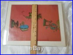 Disney Original Hand Painted 1963 Production Cel Archimedes Sword in the Stone