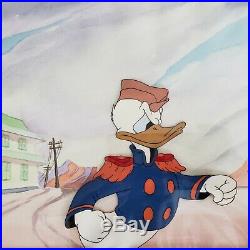 Disney Original Hand Painted Production Cel, Donald Duck Home Defense (1943)
