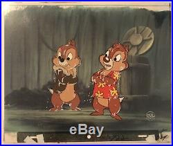 Disney Original Production Animation Cel Painting Chip N Dale Rescue Rangers