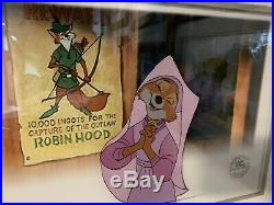 Disney Original Production Animation Cel Robin Hood Maid Marian Beautiful Frame