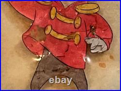 Disney Original Production Cel 1941 Dumbo Courvoisier Bg Rare Timothy Q. Mouse