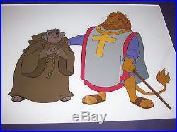 Disney Original Production Cel Art Robin Hood Friar Tuck and King Richard