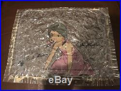 Disney Original Production Cel Painting Jungle Book Sari Girl Signed Disney Seal