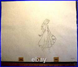 Disney Original Production Drawing 1959 Briar Rose Sleeping Beauty vintage